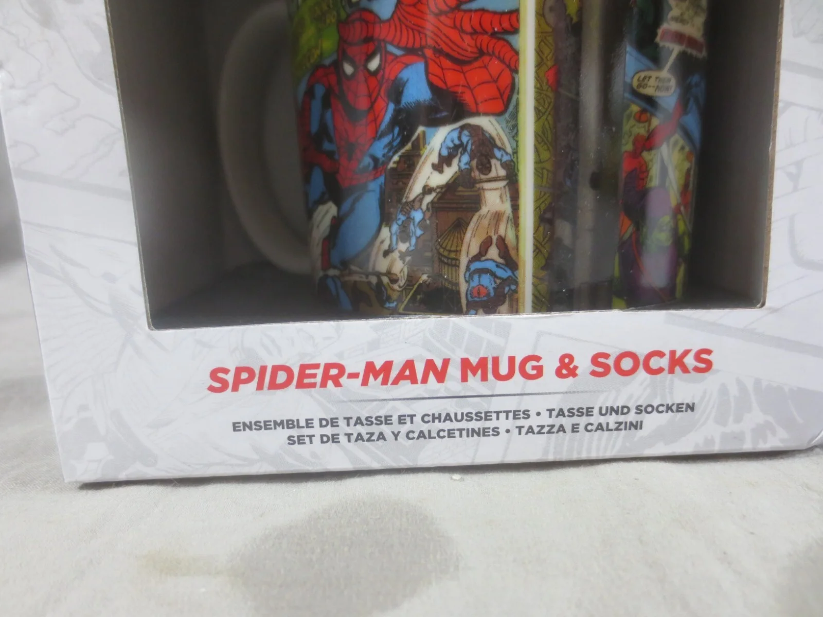 Marvel Spiderman Mug and Socks NEW, image 2