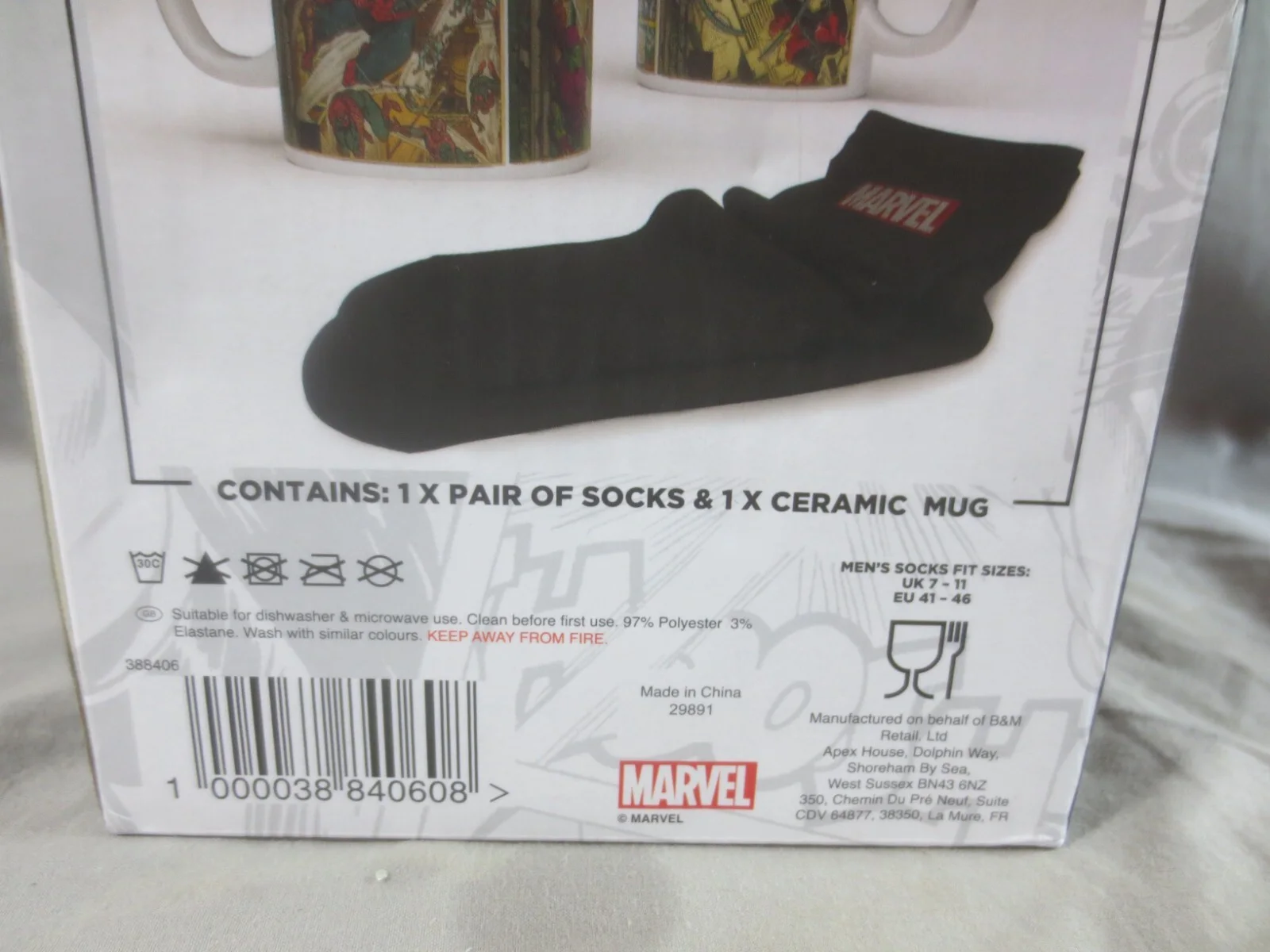 Marvel Spiderman Mug and Socks NEW, image 5