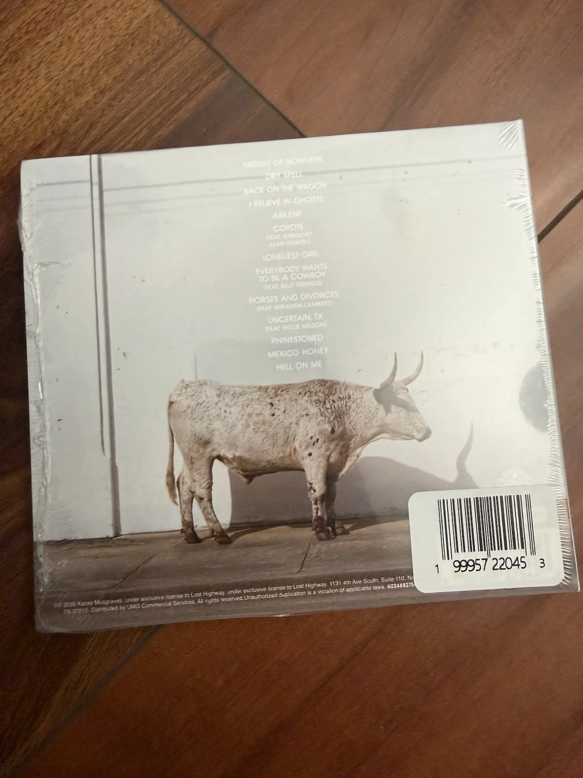 KACEY MUSGRAVES Middle of Nowhere CD With AUTOGRAPH AUTO SIGNED Insert, image 3