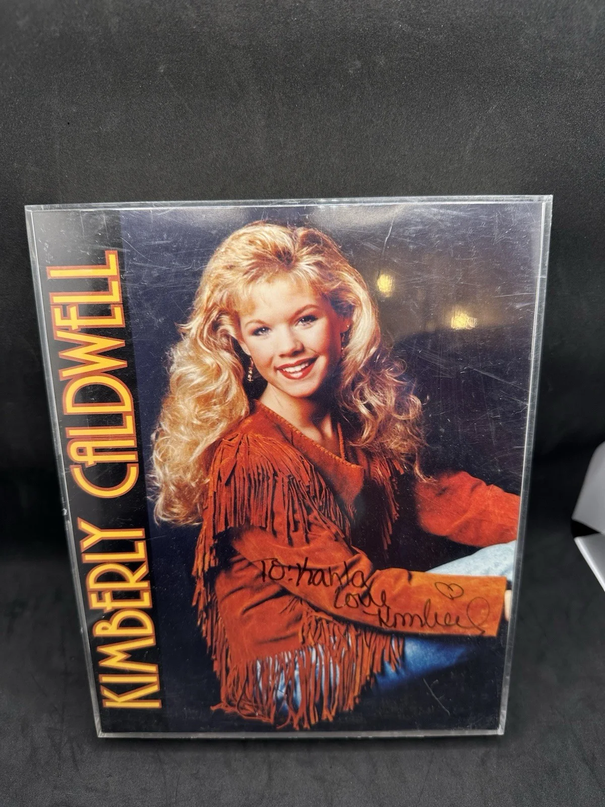 Signed Kimberly Caldwell Autographed Framed Promo Photo American Idol, image 4