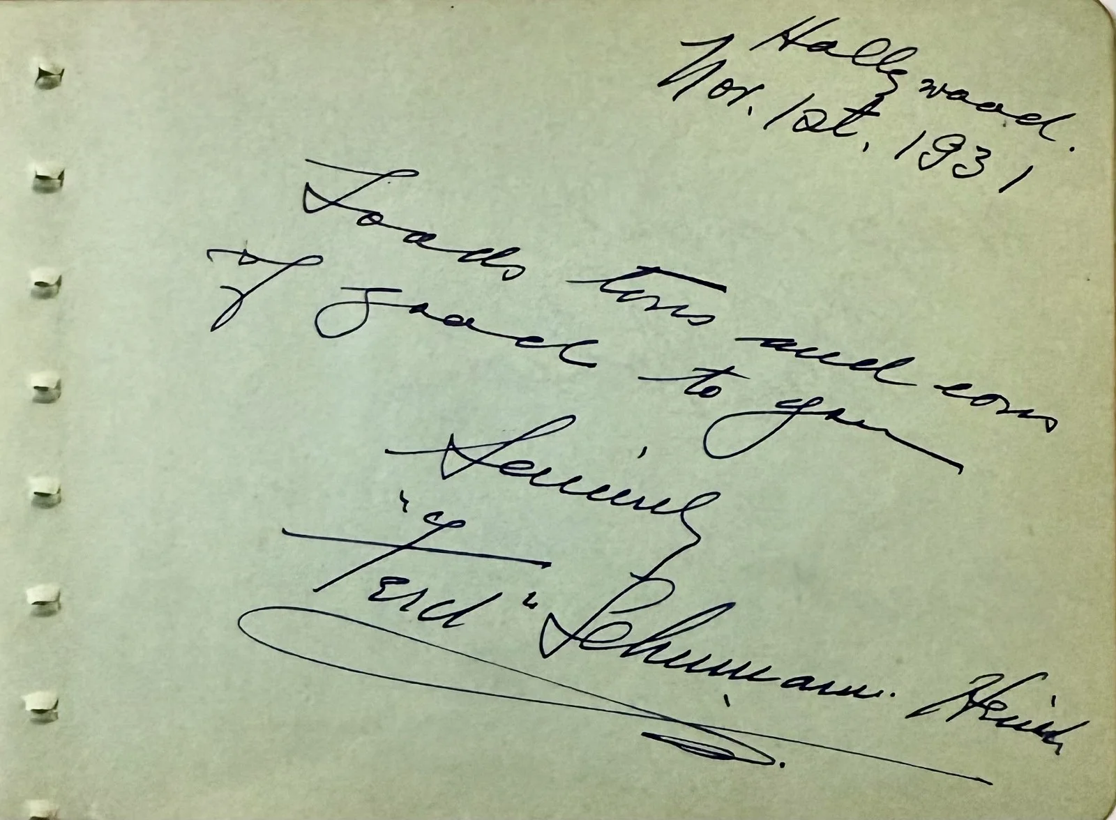 Ferdinand Schumann -Heink, May Robson — FERDINAND SCHUMANN-HEINK & MAY ROBSON Dual Autographed Signed ALBUM PAGE 1931, изображение 3