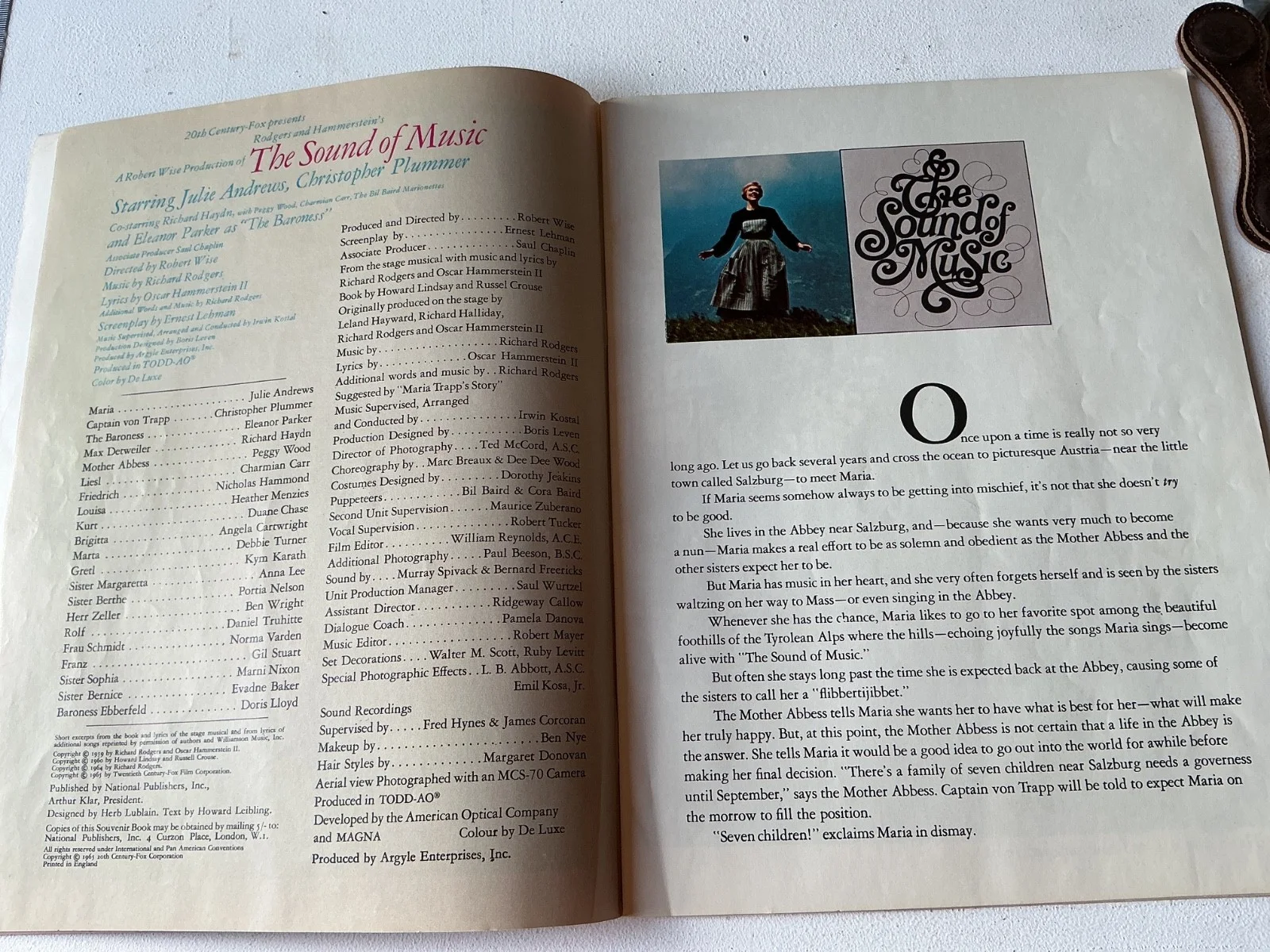 The Sound Of Music Illustrated Book Film Movie Story Photos Programme Vintage, изображение 2