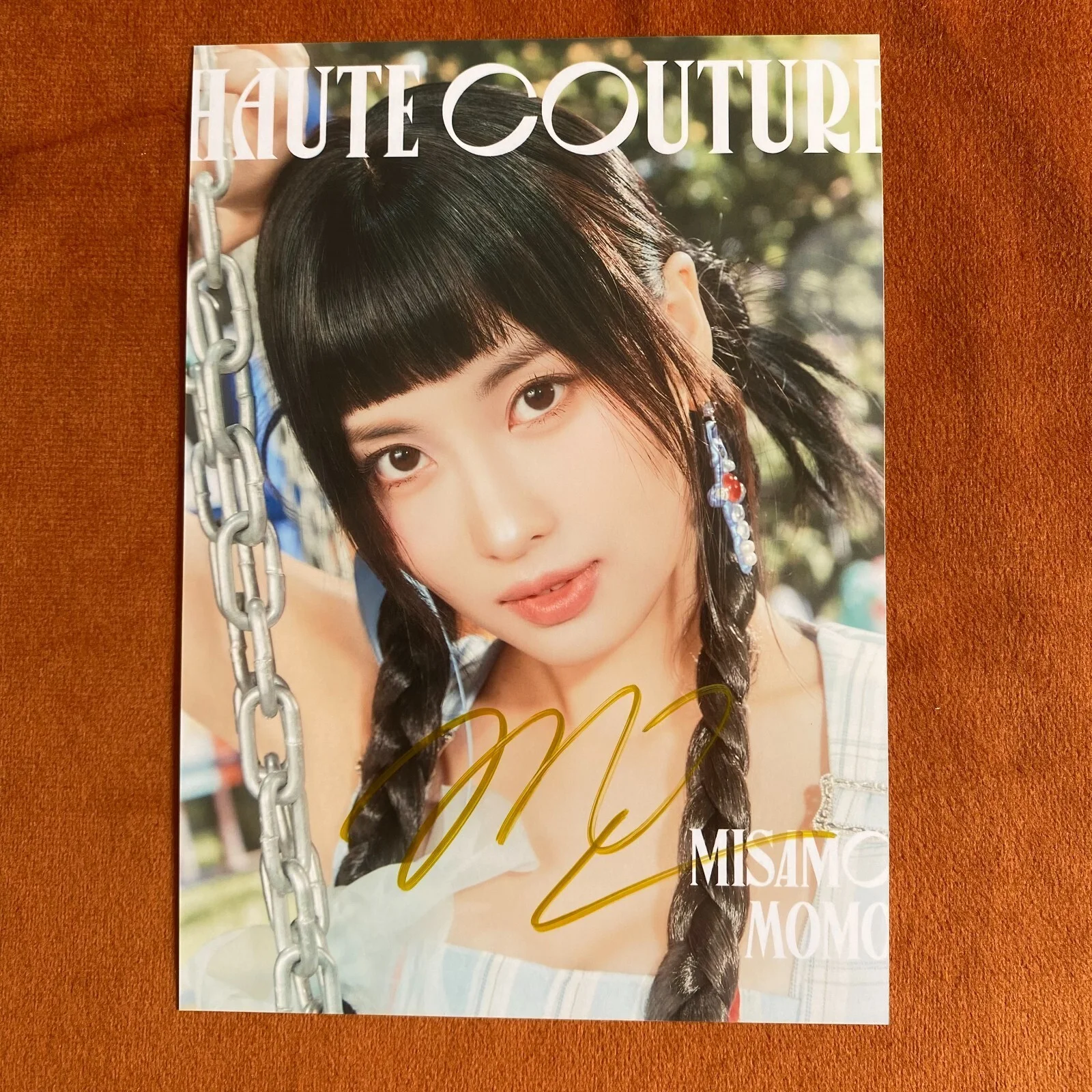 2026 TWICE MOMO Autographed Signed Photo HAUTE COUTURE 4*6 KPOP Collection #Nice, изображение 4