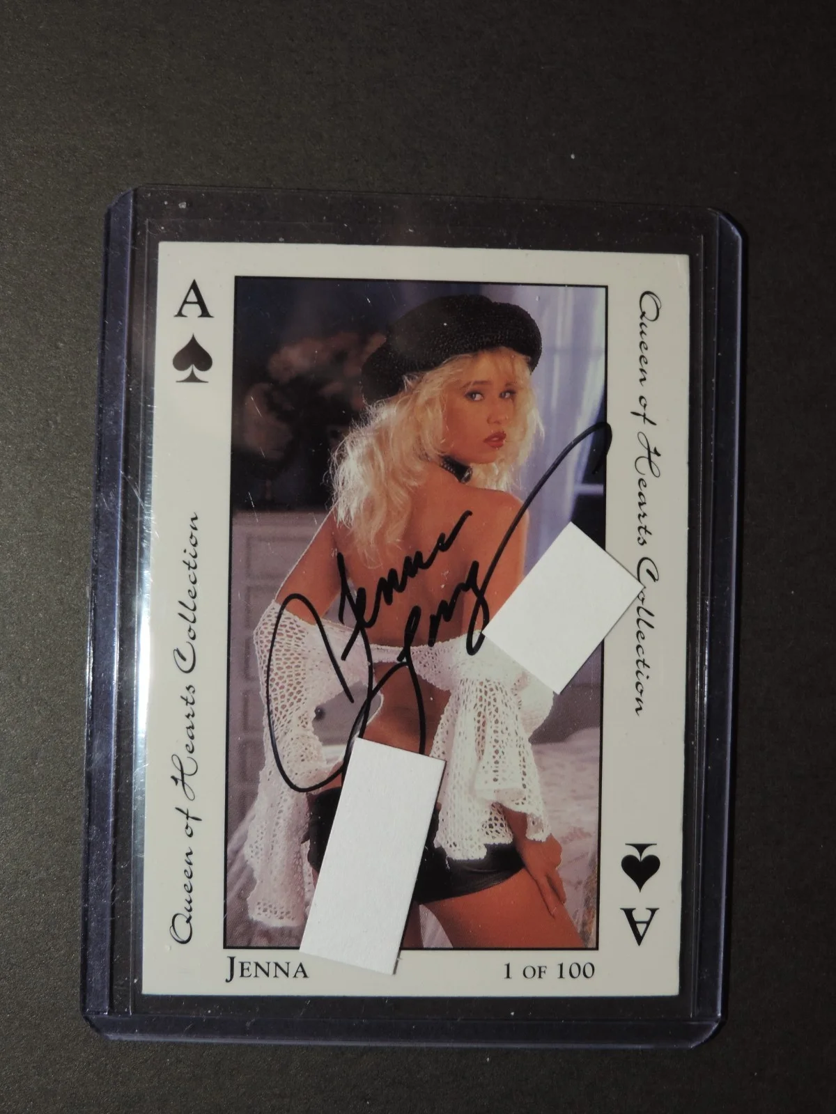 Jenna Jameson — Jenna Jameson Autographed Trading Card . Clubhouse Diamonds Card # 1 MINT, изображение 2