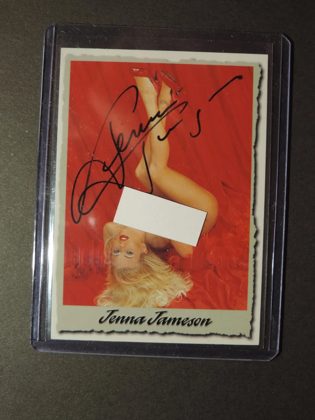Jenna Jameson — Jenna Jameson Autographed Trading Card. "Skin Tight" Promo Card No 7 MINT, image 2