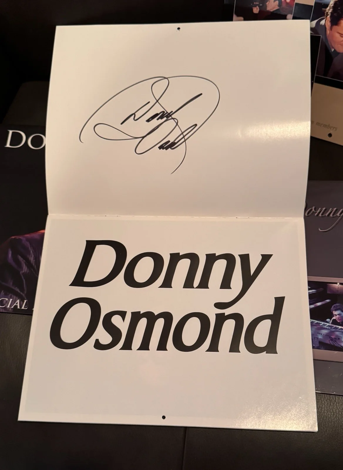 Lot of 4 Donny Osmond 2000’s Calendars - One Autographed - Mint Condition, image 2