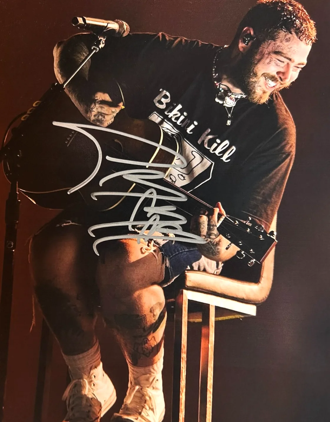 POST MALONE Signed 8x10" Original Authentic Autograph GENUINE + COA, image 3