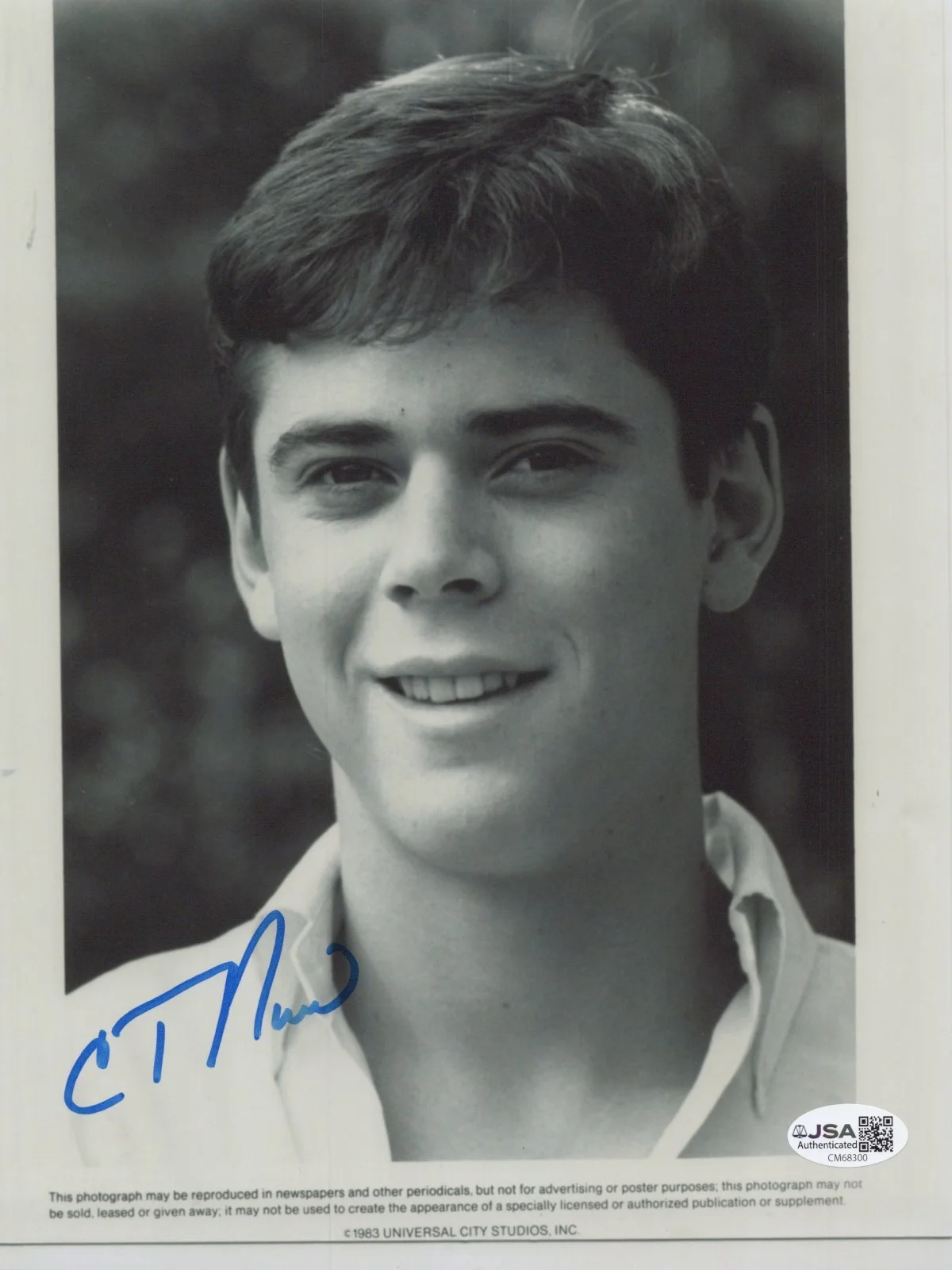 C. THOMAS HOWELL — C. THOMAS HOWELL Signed THE HITCHER 8x10 Photo JIM HALSEY AUTHENTIC JSA COA
