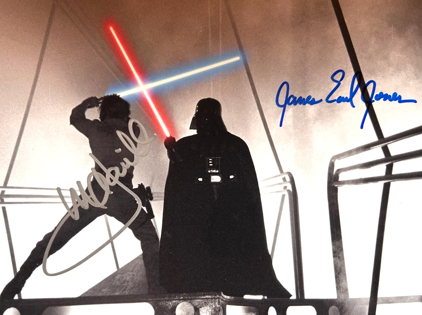 James Earl Jones, Mark Hamill — STAR WARS: Jones, Hamill Signed 8x10" Authentic Original Autograph GENUINE w/COA