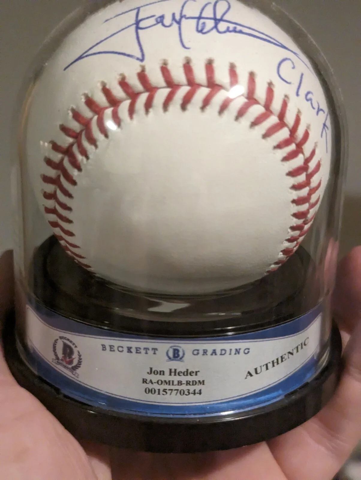 Jon Heder Signed OMLB Baseball THE BENCHWARMERS Napoleon Dynamite Beckett, image 5