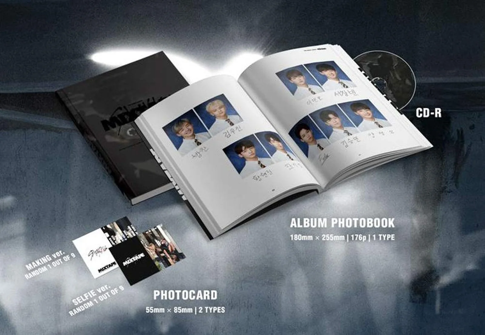 STRAY KIDS Mixtape Pre Debut Album CD+Photobook+Photocards+(Extra 4 Photocard..., изображение 2
