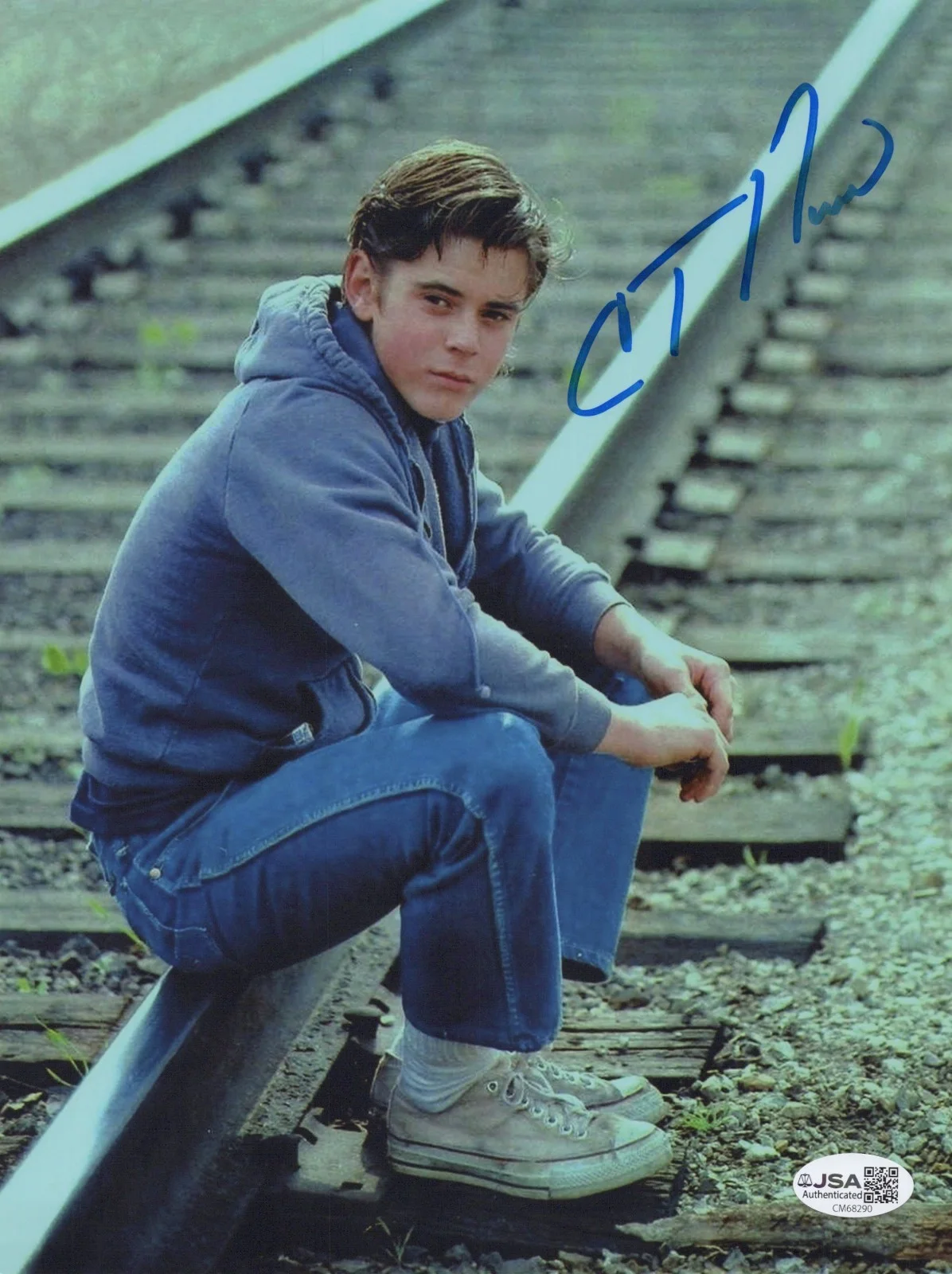 C. THOMAS HOWELL — C. THOMAS HOWELL Signed THE OUTSIDERS 8x10 Photo PONY BOY CURTIS JSA COA CERT