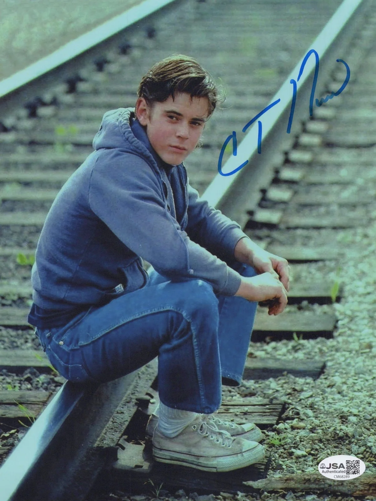 C. THOMAS HOWELL — C. THOMAS HOWELL Signed THE OUTSIDERS 8x10 Photo PONY BOY CURTIS JSA COA CERT
