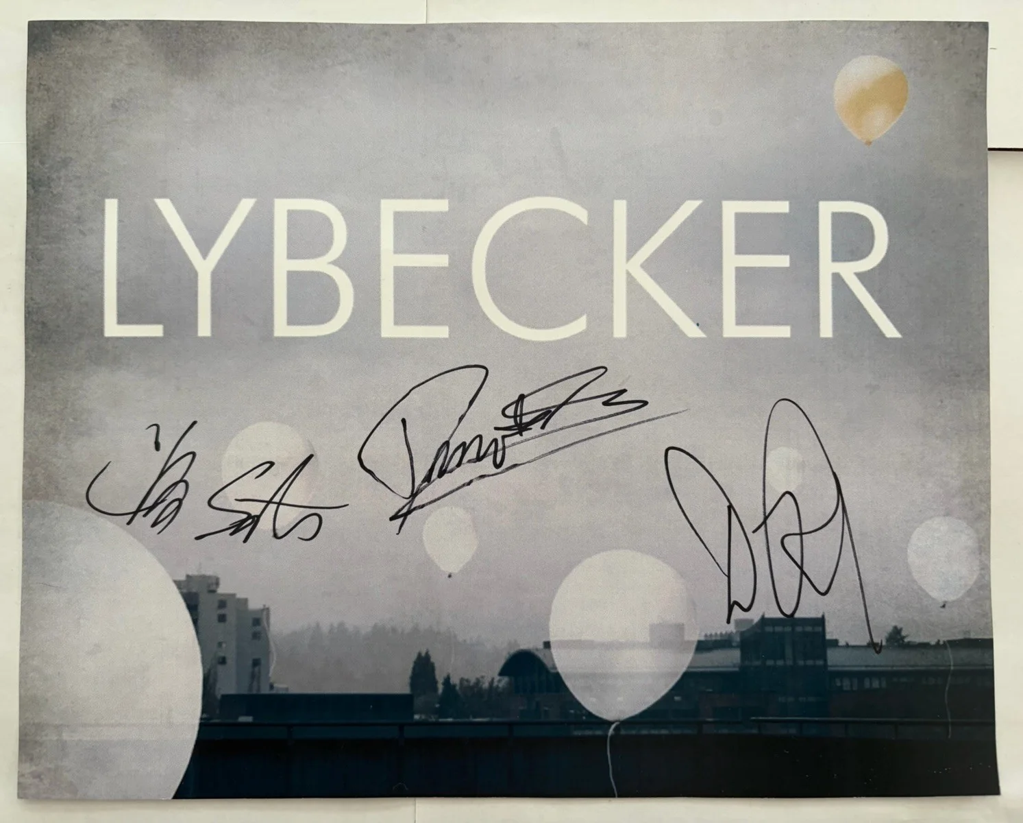 Lybecker Band Until We Feel Alive Signed Autographed 8x10 Photo + CD 2009 VG, изображение 2