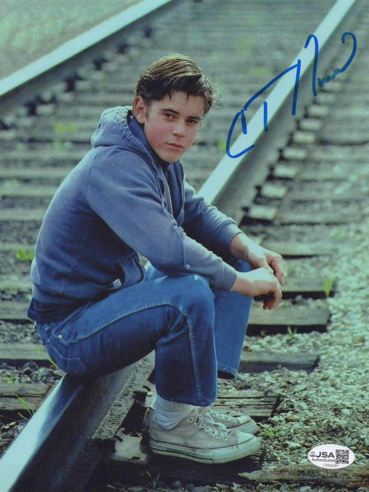 C. THOMAS HOWELL — C. THOMAS HOWELL Signed THE OUTSIDERS 8x10 Photo PONY BOY CURTIS JSA COA CERT