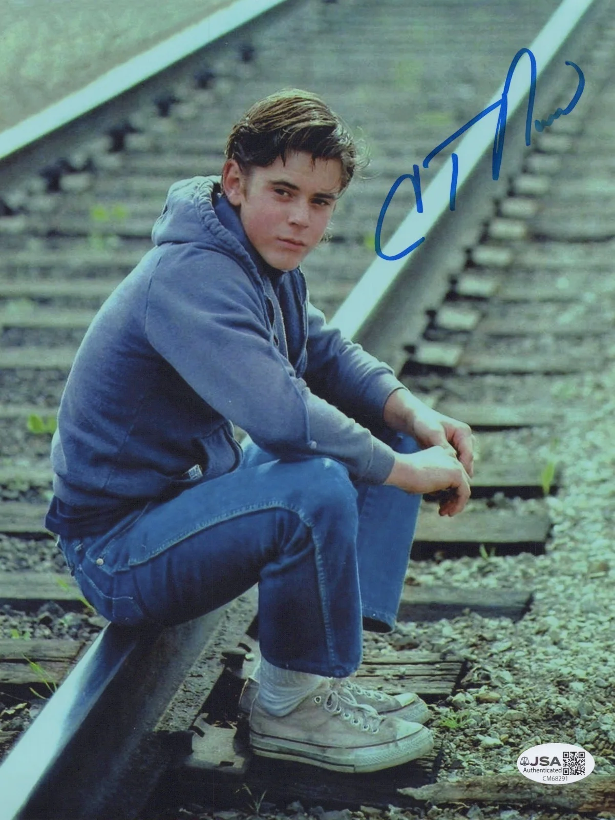 C. THOMAS HOWELL — C. THOMAS HOWELL Signed THE OUTSIDERS 8x10 Photo PONY BOY CURTIS JSA COA CERT
