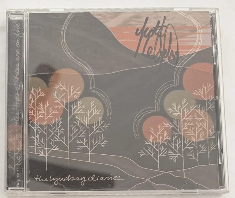 Lyndsay Diaries The Tops Of Trees Are On Fire CD 2003 Signed Autographed X2 Card, изображение 5