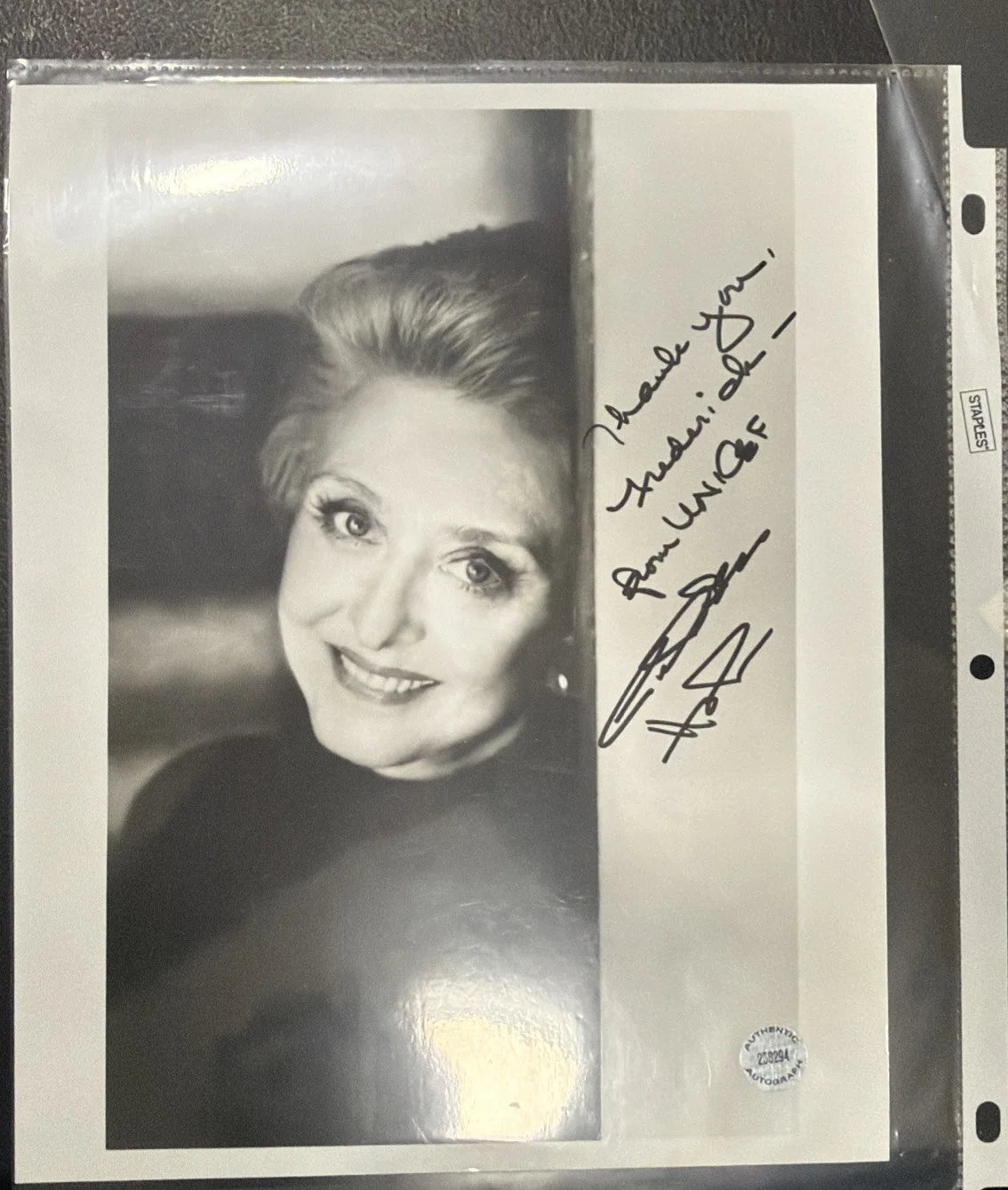Celeste Holm — Celeste Holm Signed in Person Inscribed Photo B/W 8x10