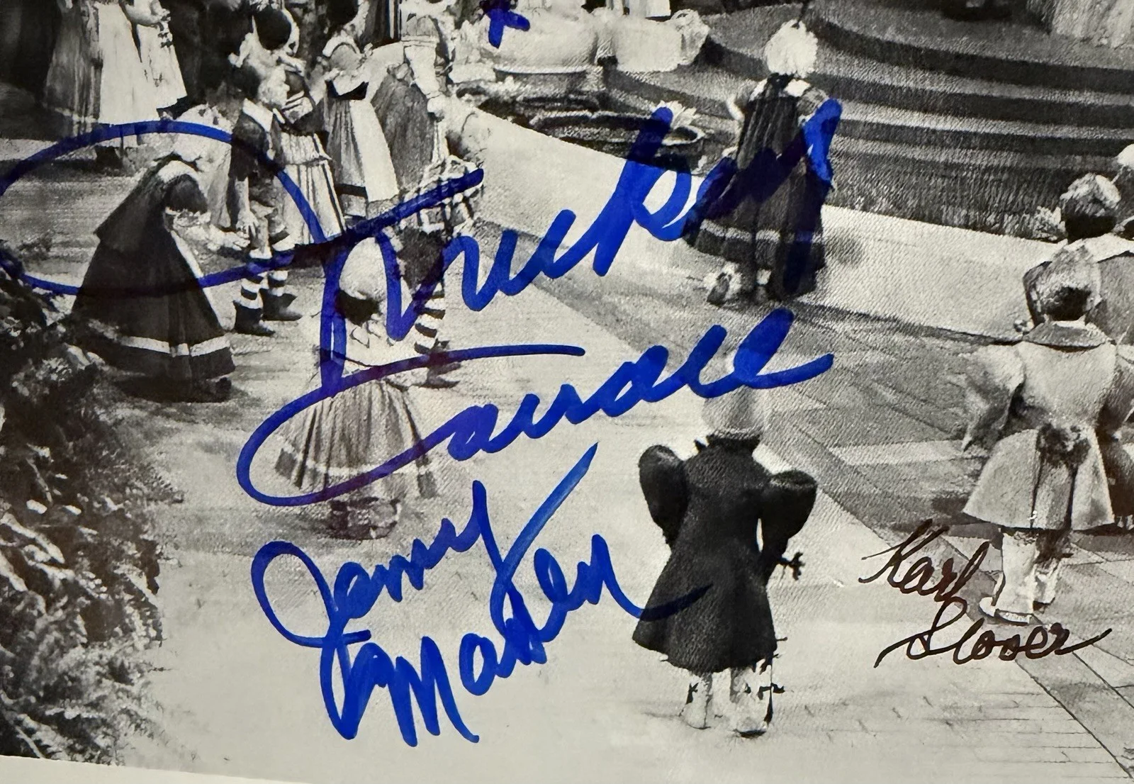 Munchkins — Wizard Of Oz 3 Munchkins Autographed 8x10 great photo OZ COA & JSA Certified