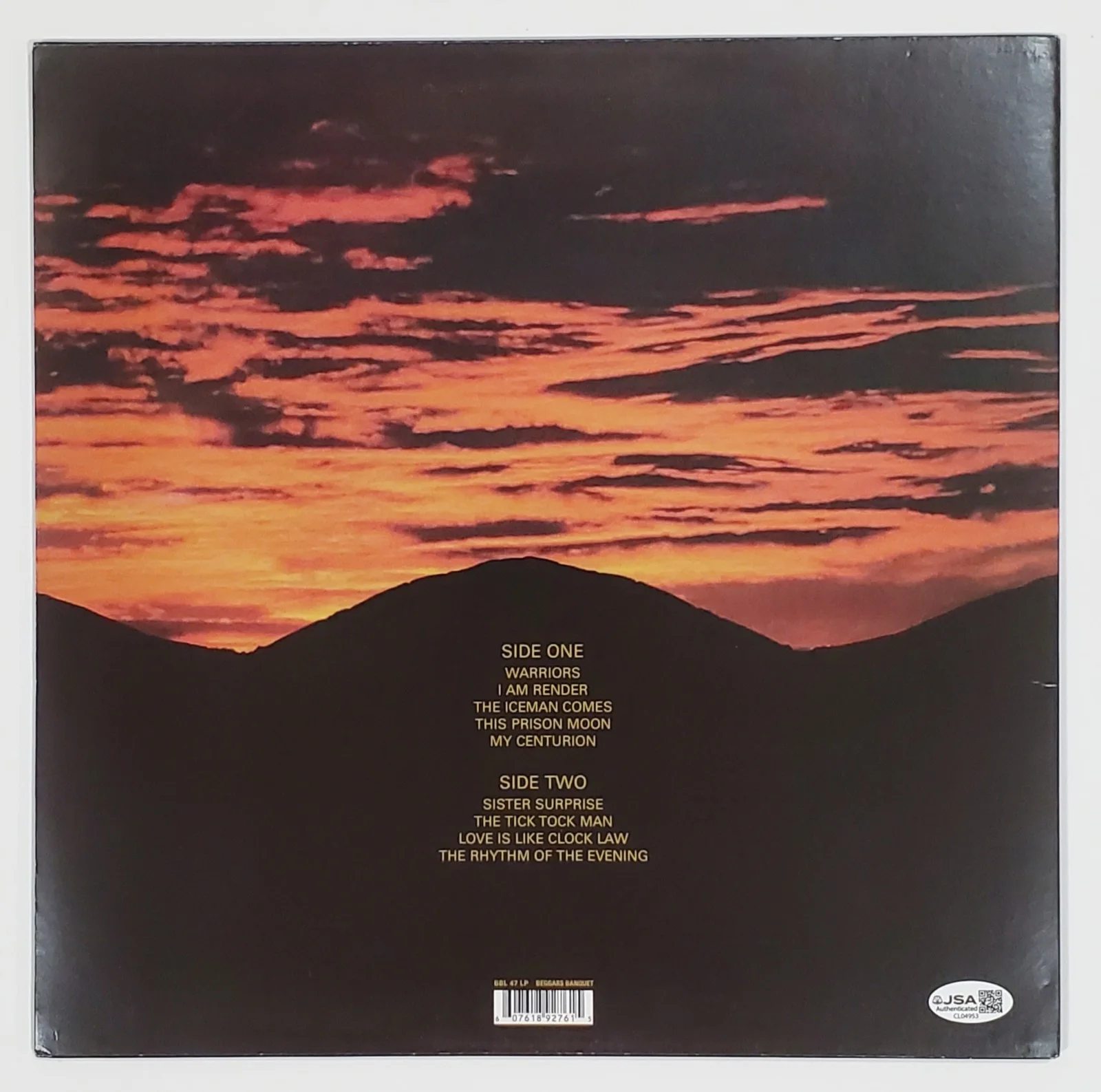 GARY NUMAN SIGNED WARRIORS VINYL LP RECORD ALBUM W/ JSA CERT, изображение 2