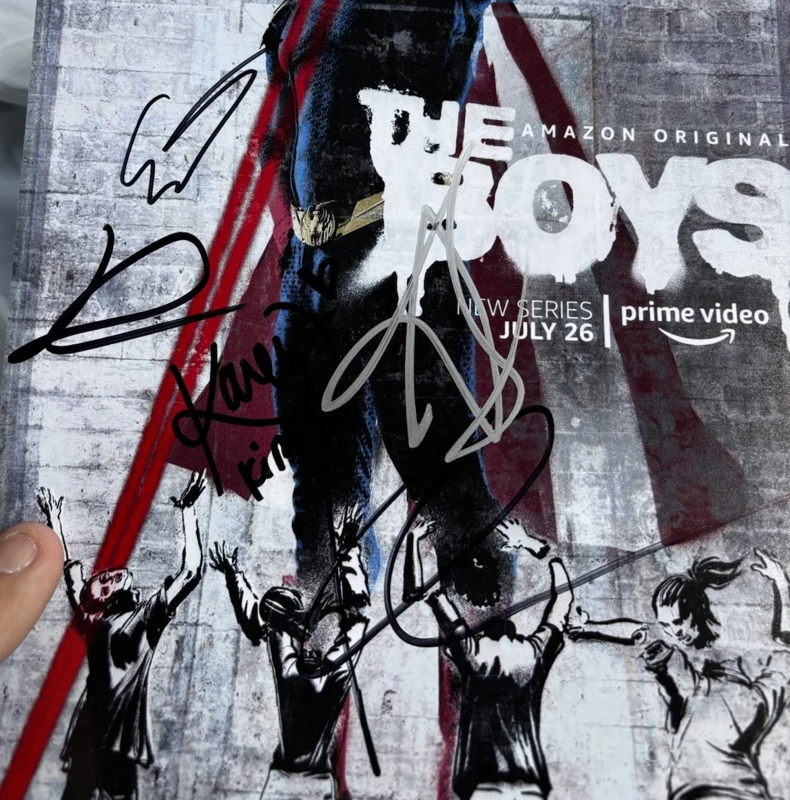 The Boys Signed Cast 8x10 Photo x5 Antony Starr, Erin Moriarty, Karl Urban +2, изображение 3