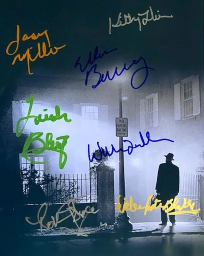 Cast — EXORCIST photo signed ELLEN BURSTYN MAX VON SYDOW JASON MILLER Halloween Horror