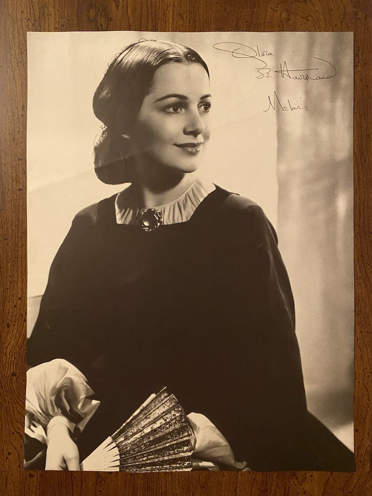 Olivia De Havilland — Olivia De Havilland Signed Autographed Photo With COA Gone With The Wind Melanie