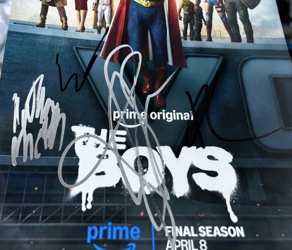 The Boys Signed Cast 8x10 Photo x4 Antony Starr, Erin Moriarty, Karl Urban +1, изображение 3