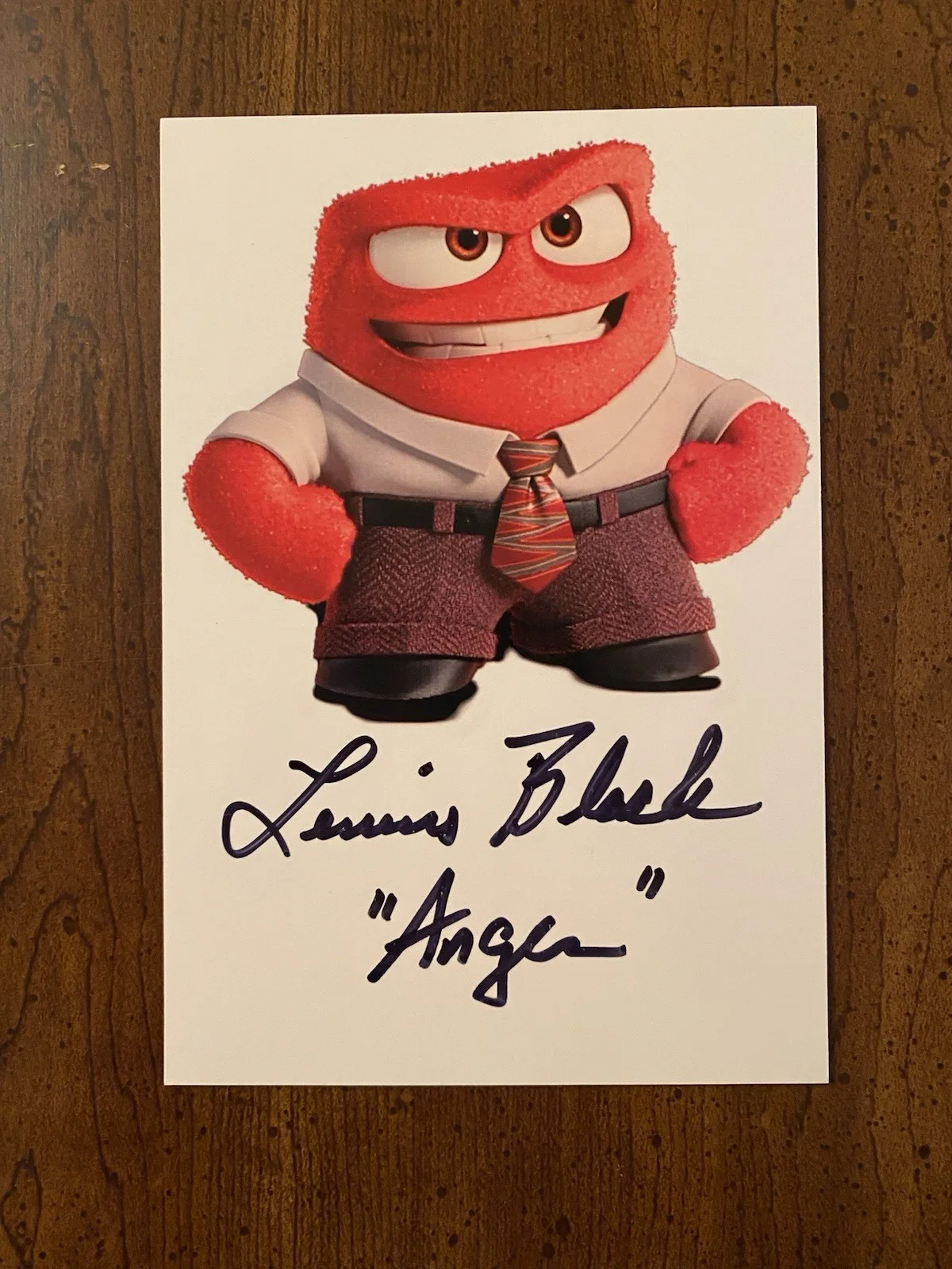 Lewis Black — Lewis Black Signed Autographed Photo With COA Anger Inside Out Disney