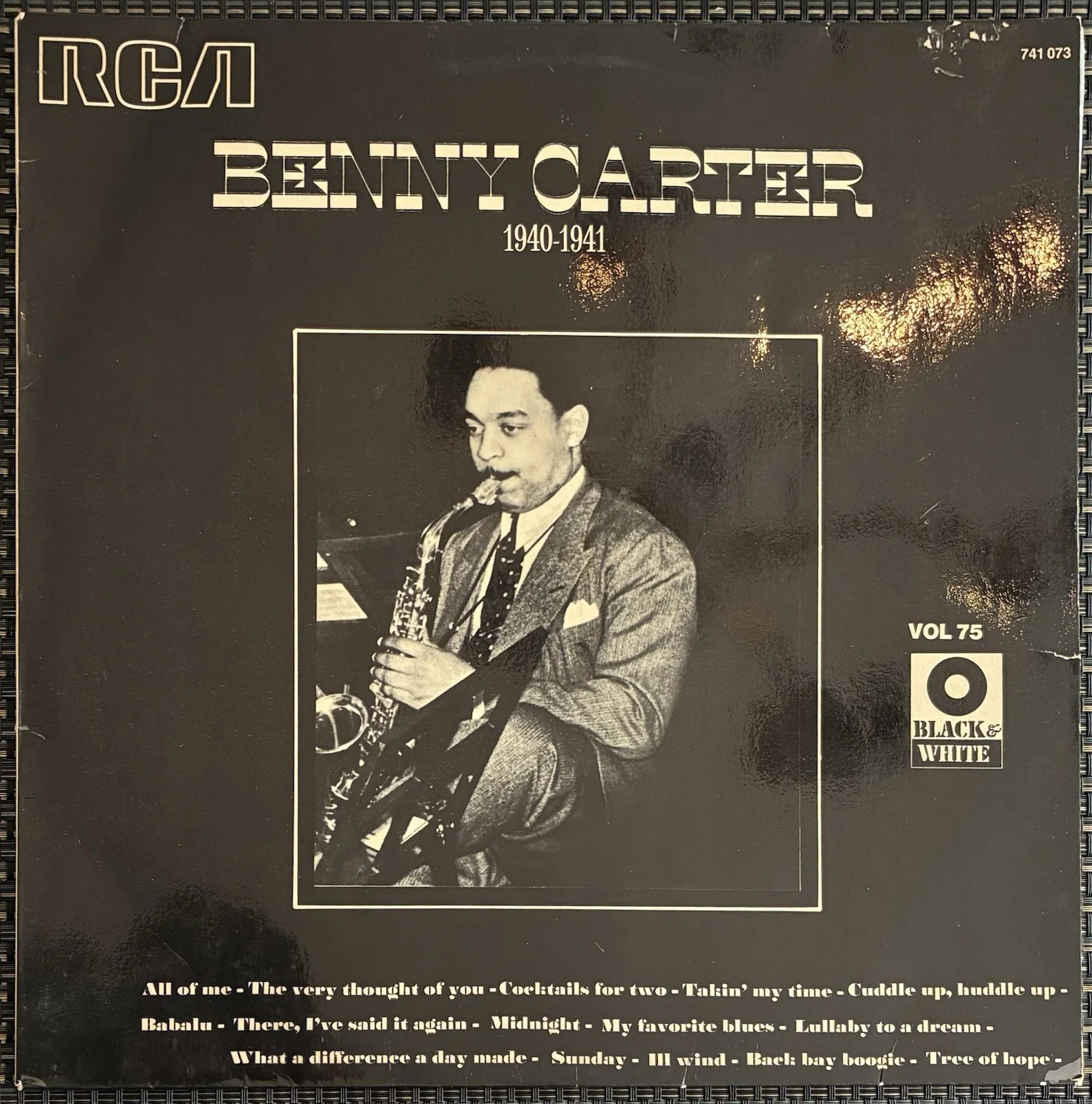 Benny Carter Signed 1940-1941 Vinyl Record LP Jacket Jazz Legend Autographed, изображение 3