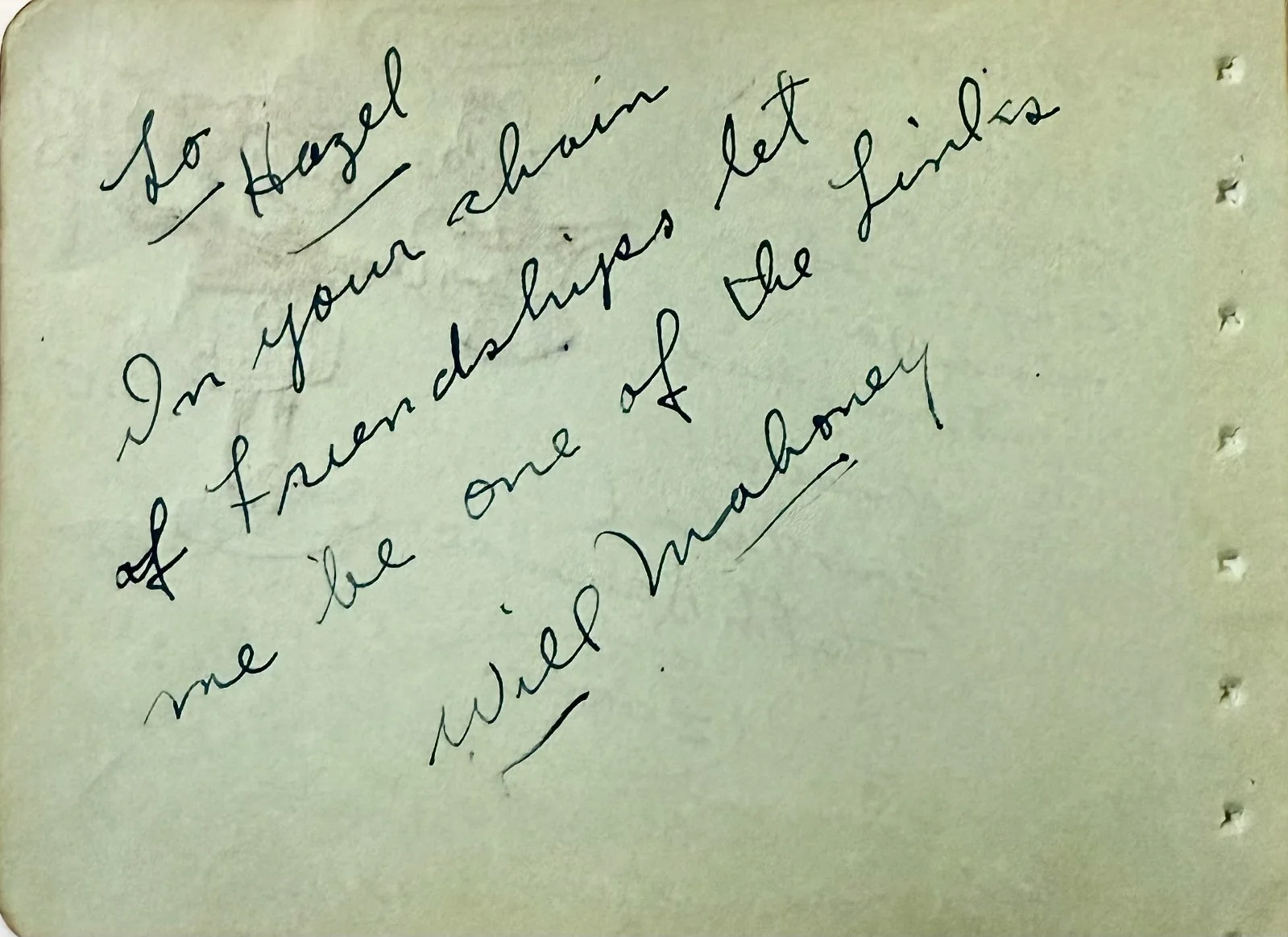 Will Mahoney — WILL MAHONEY Signed Autographed 4"x 5" ALBUM PAGE Vaudevillian Performer ACTOR, изображение 4