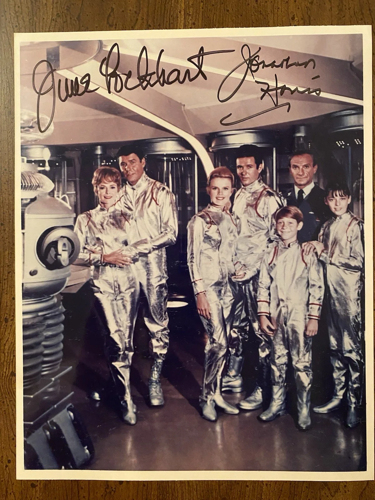 Jonathan Harris, June Lockhart — June Lockhart Jonathan Harris Signed Autographed Photo With COA Lost In Space