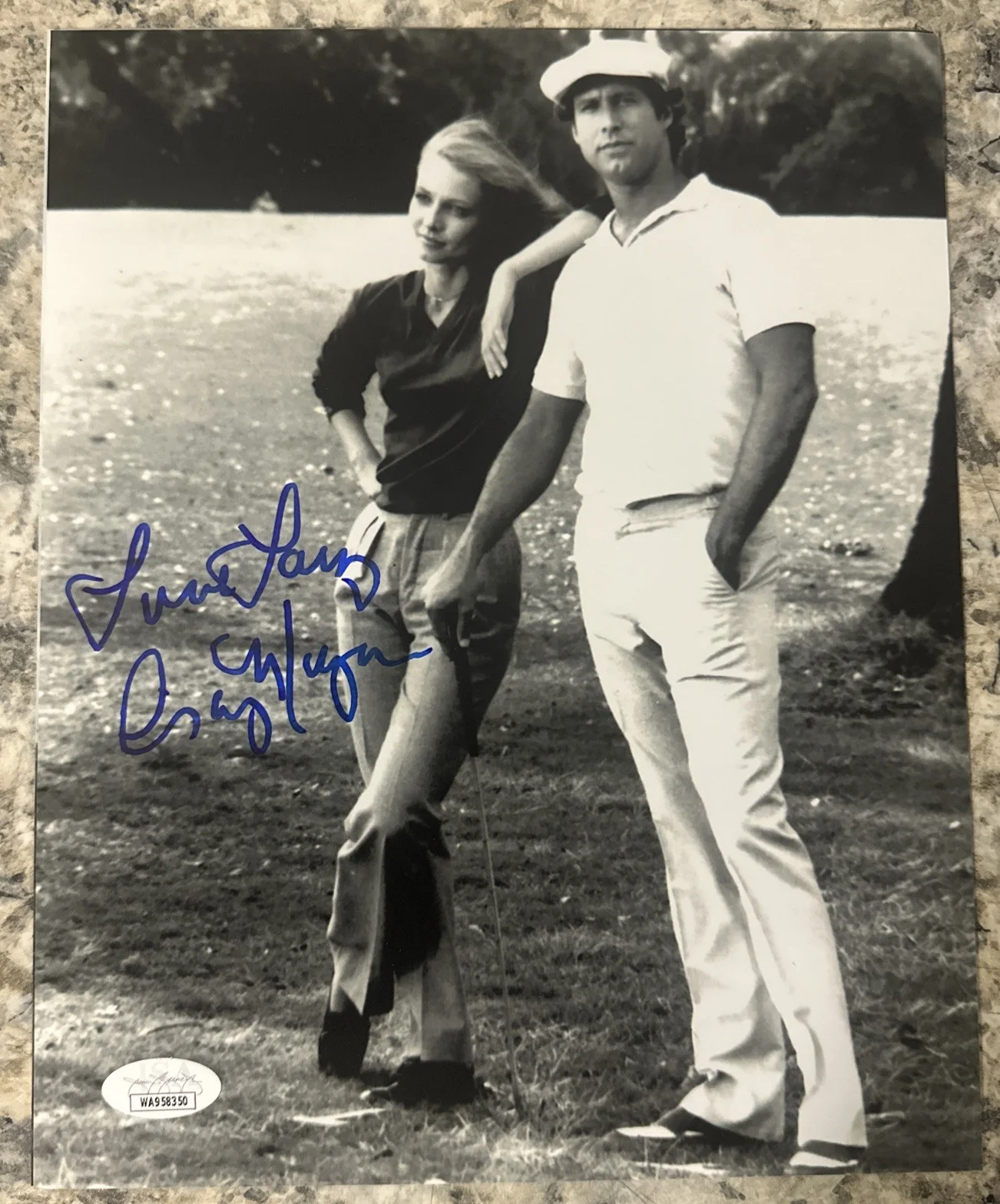 Cindy Morgan — EUC Cindy Morgan Signed Autographed 8x10 Caddy Shack C. Chase Photo JSA Sticker, изображение 2