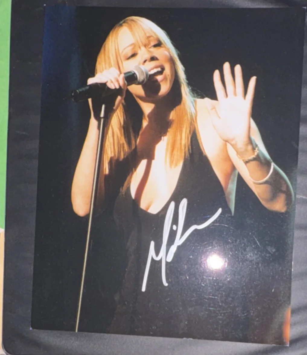 Mariah Carey Original Signed 8x10 Photo Piece of the Past Authentication, изображение 2
