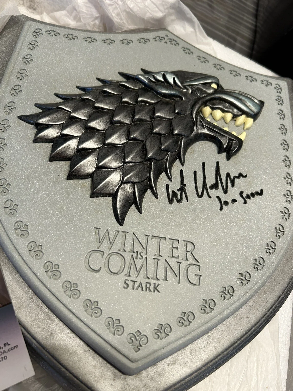 JSA Authenticated Kit Harrington Autographed Signed Stark Game of Thrones Wall, изображение 2