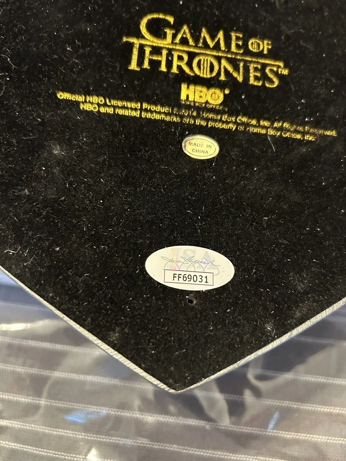 JSA Authenticated Kit Harrington Autographed Signed Stark Game of Thrones Wall, изображение 5
