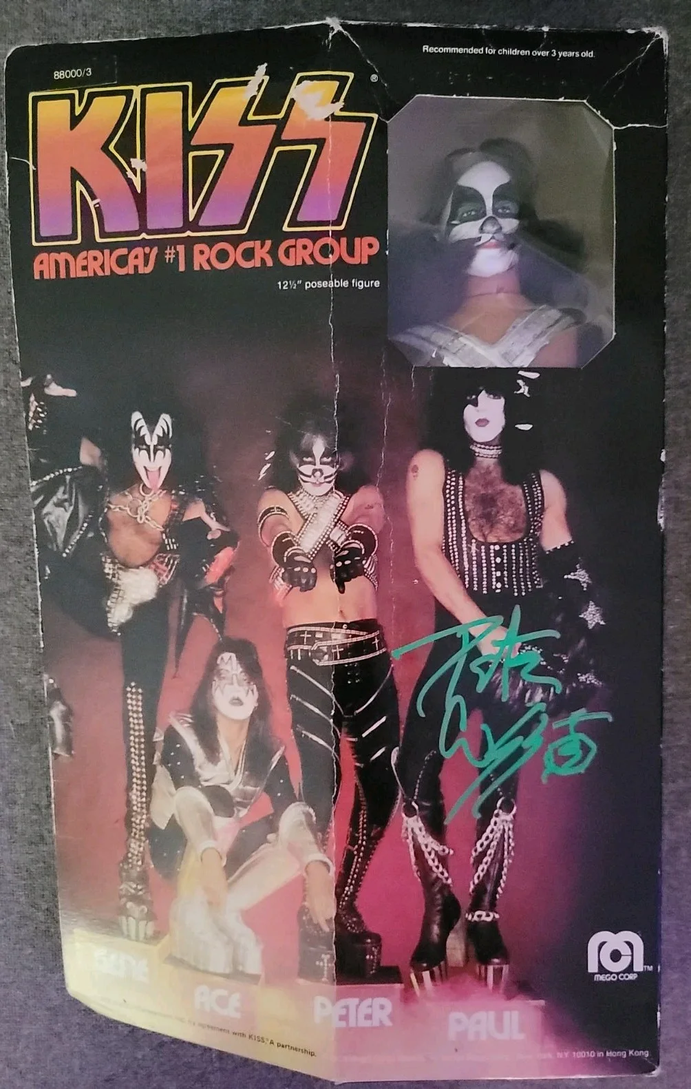 VTG 1977 KISS PETER CRISS MEGO ORIGINAL BOX SIGNED AUTOGRAPH DETROIT,MI 4/24 🔥, изображение 2