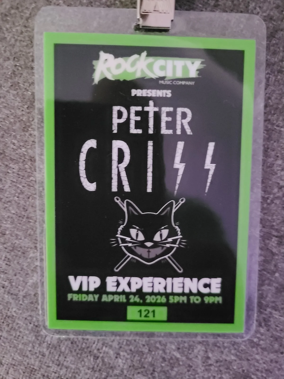 VTG 1977 KISS PETER CRISS MEGO ORIGINAL BOX SIGNED AUTOGRAPH DETROIT,MI 4/24 🔥, изображение 5