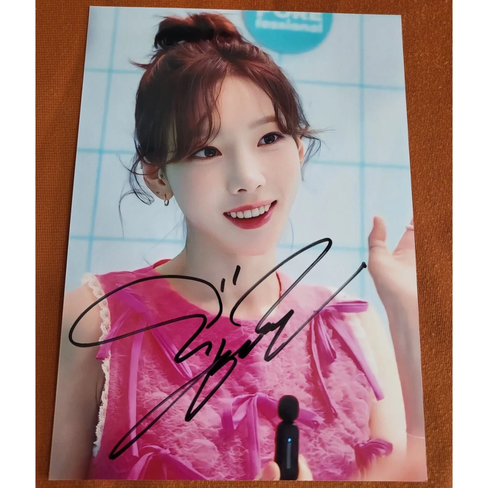 SNSD Kim TaeYeon Taeyeon To.X Autographed Signed Photo Autographs 4*6 2024, изображение 5