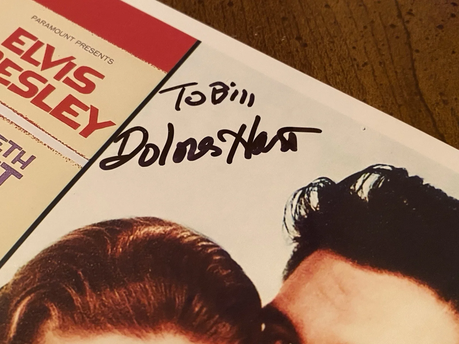 Dolores Hart — Dolores Hart Signed Autographed Photo With Elvis With COA Loving You, image 3