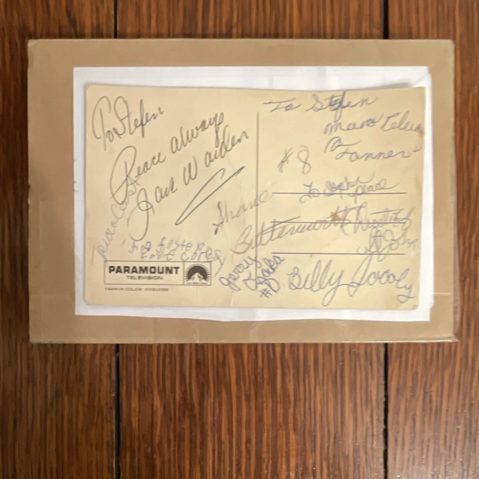 Jan W Walden, Jerry Sader, Billy Lovely, Butterworth Whitley, Edd — Paramount Television Original Multi-Signed Autographed Photo Walden Sader Lovely, изображение 2