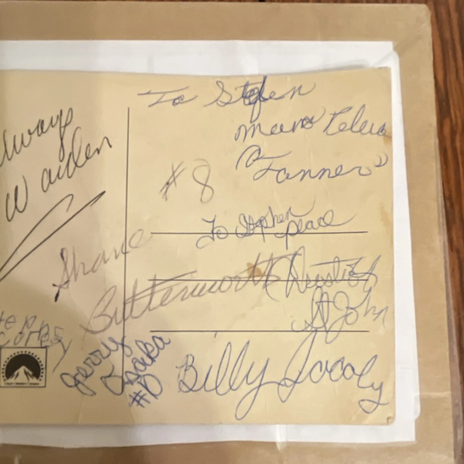 Jan W Walden, Jerry Sader, Billy Lovely, Butterworth Whitley, Edd — Paramount Television Original Multi-Signed Autographed Photo Walden Sader Lovely, изображение 4
