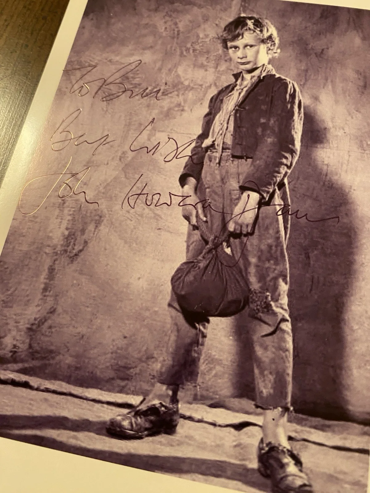 John Howard Davies — John Howard Davies Signed Autographed Photo With COA Oliver Twist, изображение 2