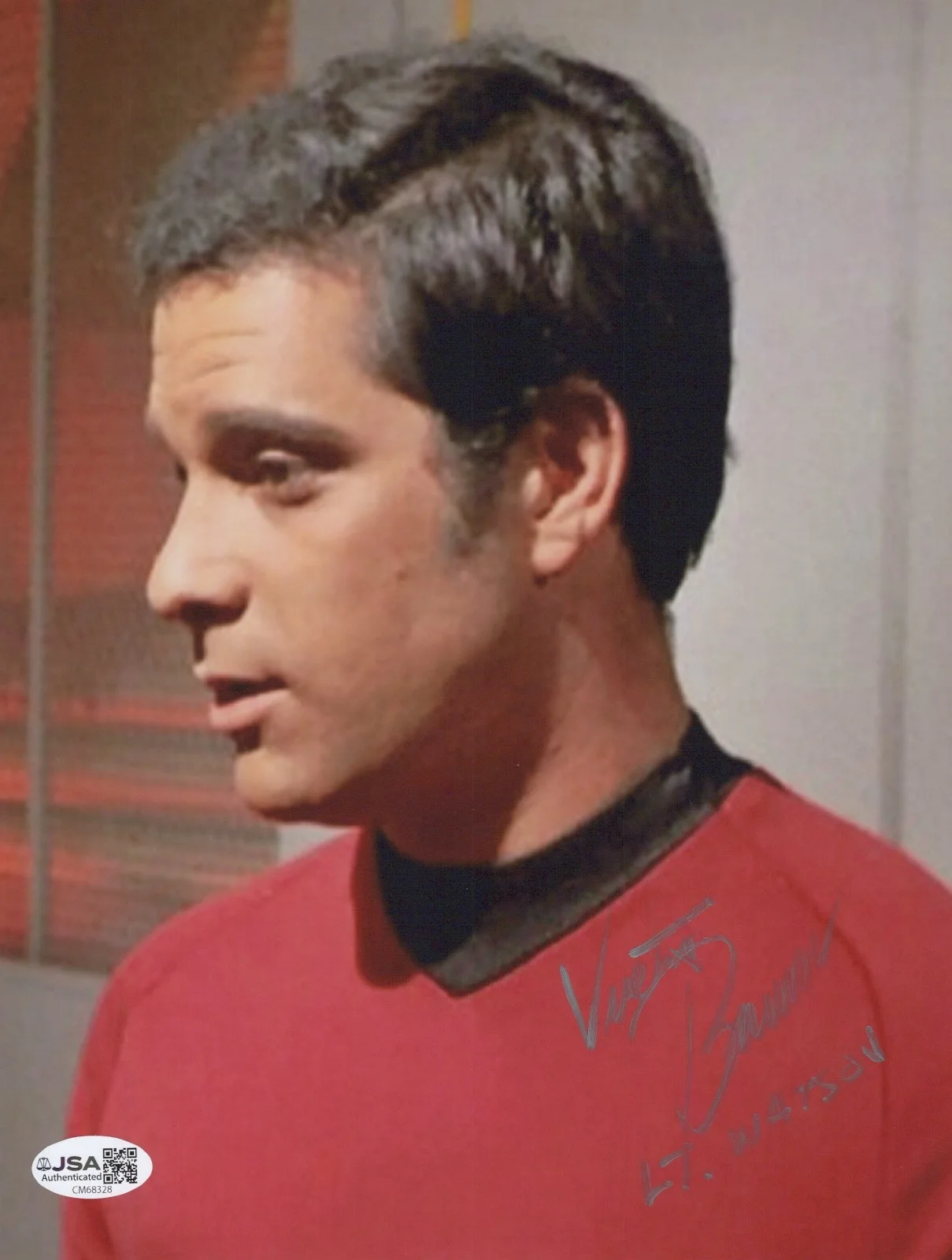 VICTOR BRANDT — VICTOR BRANDT Signed STAR TREK 8x10 Photo LT.WATSON Authentic Autograph JSA COA