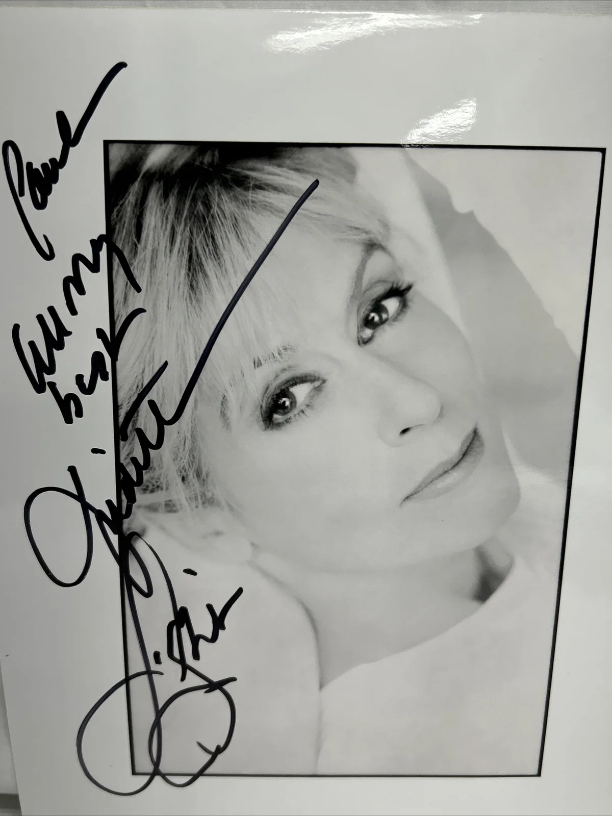 Judith Light — Judith Light American Actress Black White Photograph Signed Personalized, image 2