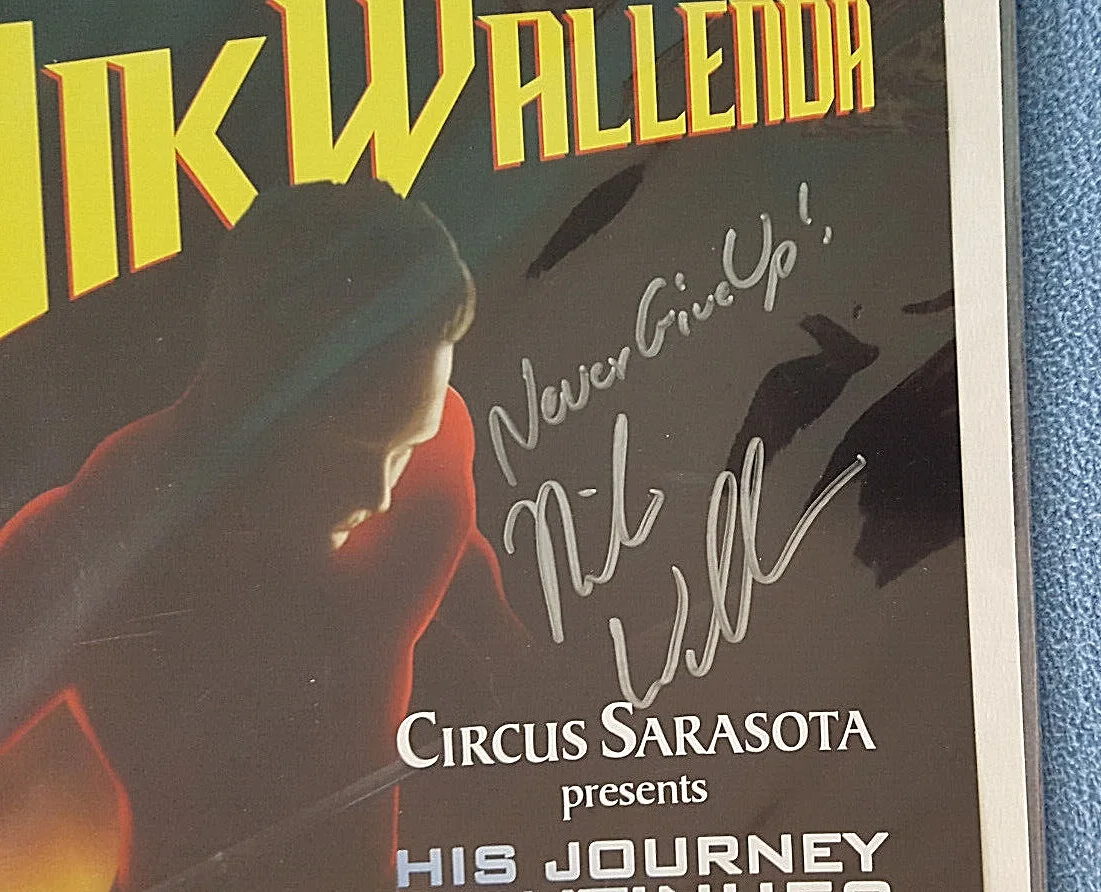 Nik Wallenda — Nik Wallenda SIGNED Poster King of the High Wire Niagara Falls Circus daredevil, image 2