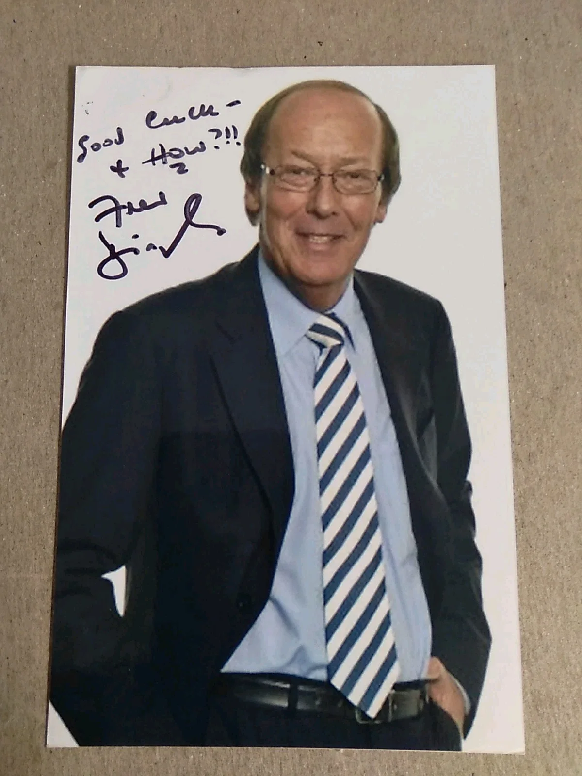Fred Dinenage British Author Broadcaster TV Presenter Autographed 6x4 Photo..., изображение 2