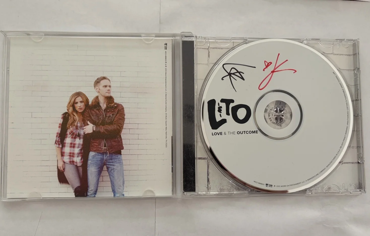Love & The Outcome Self-titled CD Signed Autographed X3 2013 Word Curb Very Good, изображение 4