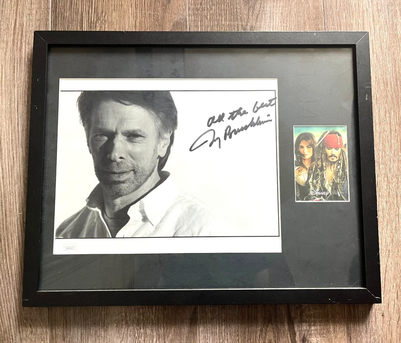Jerry Bruckheimer — Jerry Bruckheimer Autogaphed Framed Collage (12 x 15 in) with JSA COA Pirates