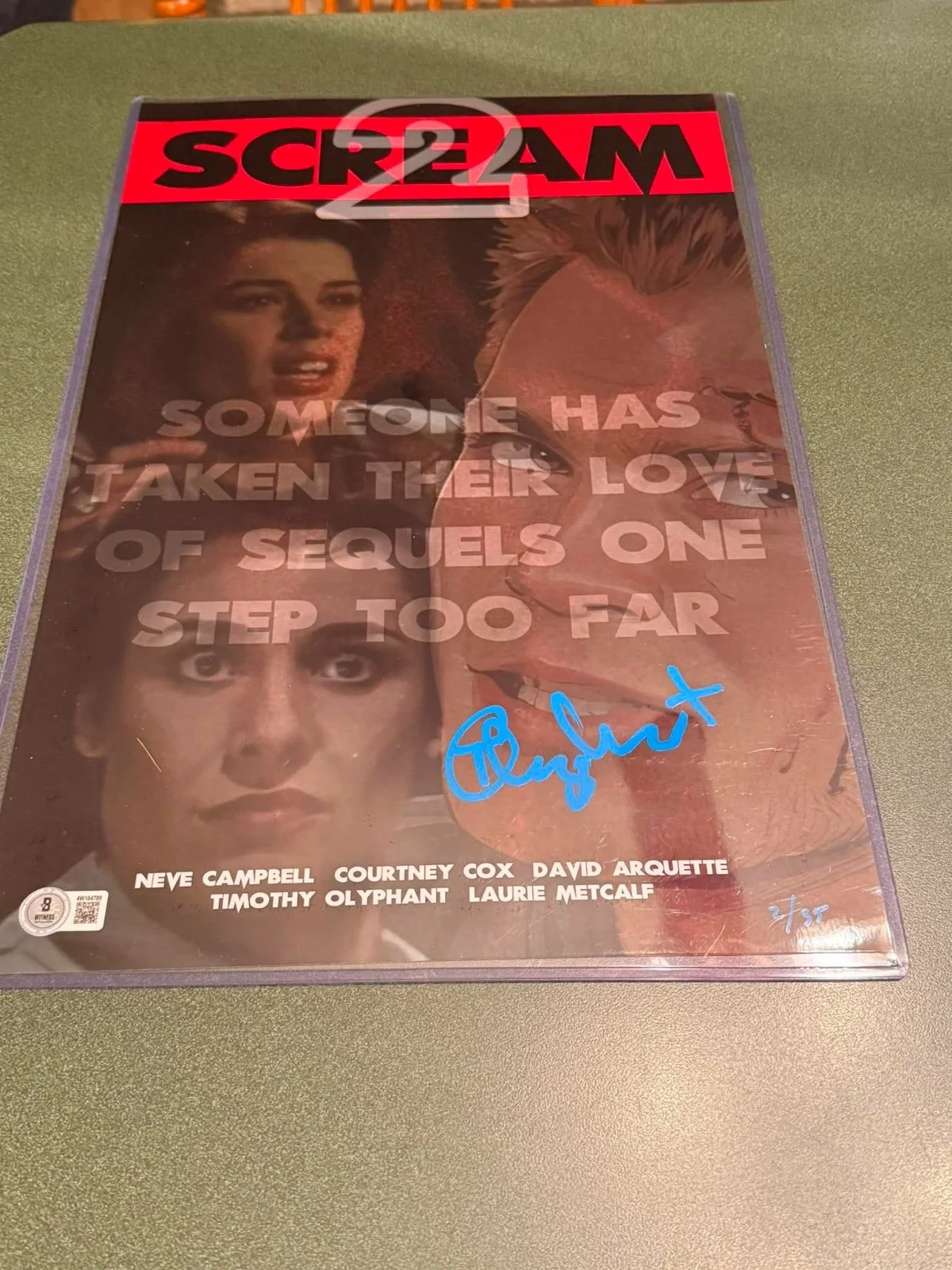 Timothy Olyphant — Timothy Olyphant autographed signed 11x17 photo Scream Beckett COA Ghostface